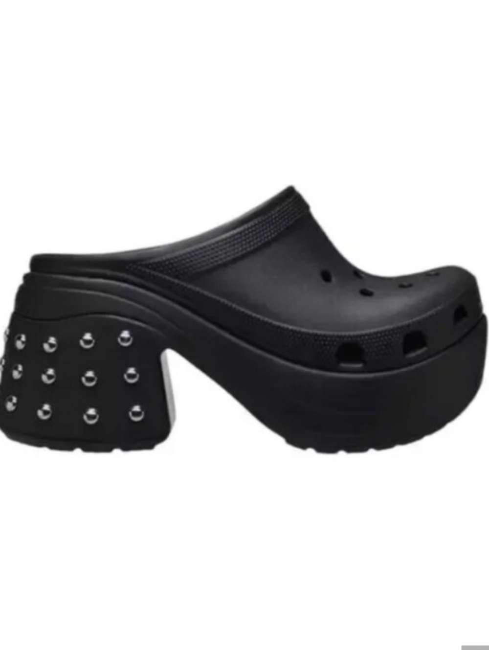 CROCS SIREN STUDDED CLOG PLATFORM HEELS WOMEN'S SIZE 12 NWOT PLUS CHARMS ❤️